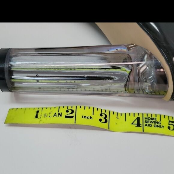 Dark grey clear perspex dress rain boots 8 1/2 - Picture 5 of 11